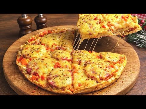 PIZZA in 10 minutes WITHOUT an oven – I cook it in a regular frying pan! 🍕🔥