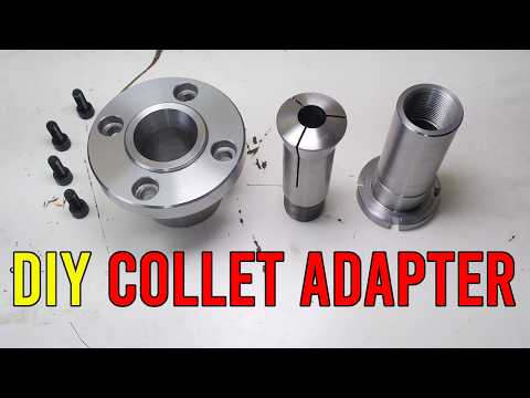 Making a collet adapter for my CNC rotary table || RotarySMP