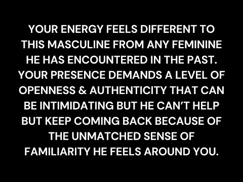 Your unmatched energy keeps this masculine coming back over & over again...[Divine Feminine Reading]