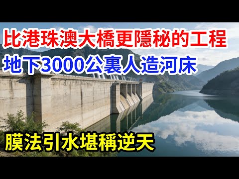 比港珠澳大橋更隱秘的超級工程：羅布泊地下正鋪設3000公裏「人造河床」，膜法引水堪稱逆天。#大國工程 #基建狂魔 #水利工程 #中國