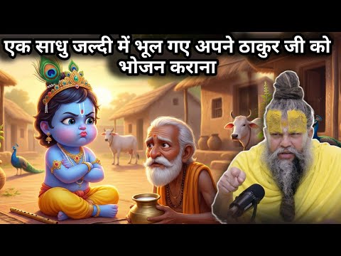 एक साधु जल्दी में भूल गए अपने ठाकुर जी को भोजन कराना || Premanand Ji Maharaj #ekantikvartalaap 