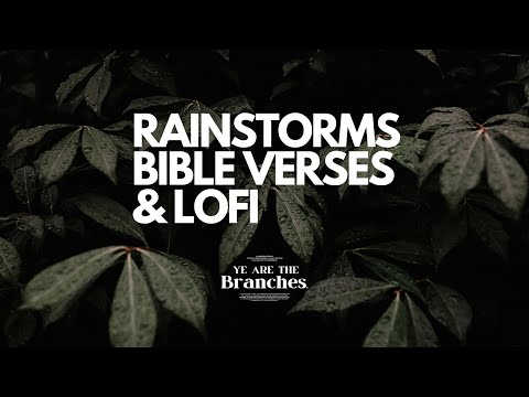 Peaceful Sleep | Bible Verses | Real Voice | Rain & Lo-fi | BLACK SCREEN #asmr #lofi 