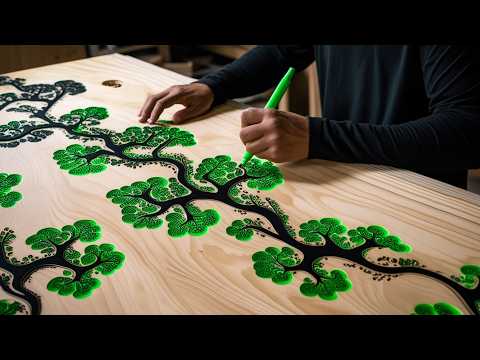 From Concept to Creation: Young Carpenter's Electric - Epoxy Table Build - King Size Dining Table