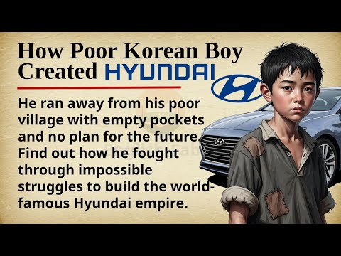 How Poor Korean Boy Created Hyundai || 🇰🇷🚗 Learn English Through Story Level 2 || Graded Reader 🎧