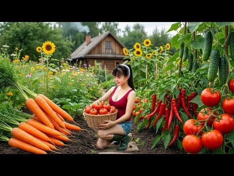 CEO Girl Harvests Organic Carrots & Tomatoes at Dawn – Village Market Cleared in Just Minutes