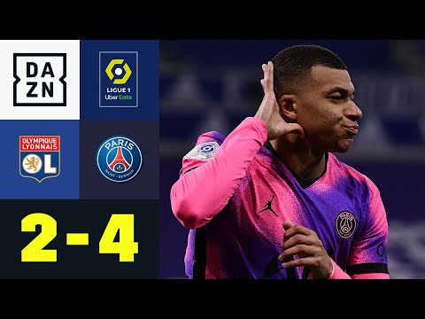 100 Ligue 1-Tore! Mbappe erreicht Meilenstein bei Sieg gegen OL: Lyon - PSG 2:4 | Ligue 1 | DAZN