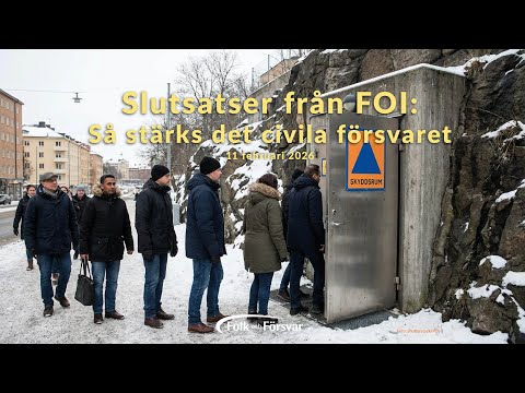 Slutsatser från FOI: Så stärks det civila försvaret