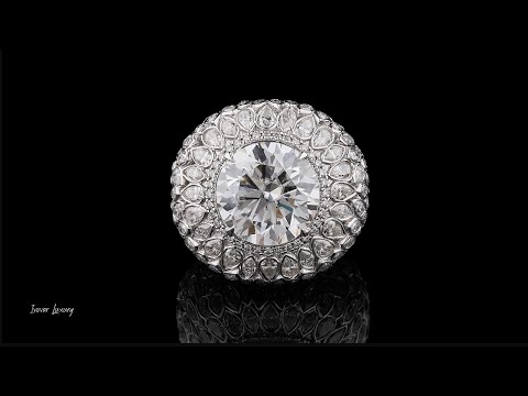 Pear & Round Cut Hip Hop Diamond Ring.#Viral#Trending#FYP#Viralvideo#ring#popular#diamondring