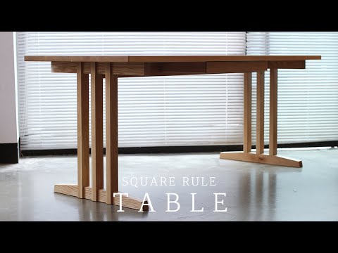 SQUARERULE FURNITURE - Making a WhiteOak Table with Drawer