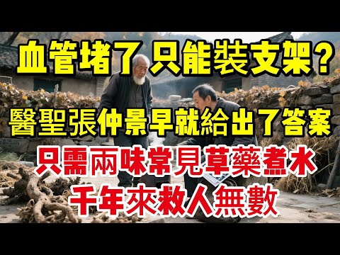 血管堵了只能裝支架？醫聖張仲景早就給出了答案！只需兩味常見草藥煮水，被稱為血管的“通渠粉”，千年來救人無數|養生|健康人生|老年健康|打坐冥想|道家|佛教 |修心修行|南無阿彌陀佛|談佛道安