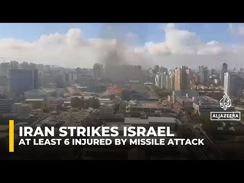 At least six people injured across central Israel after Iran fired missiles