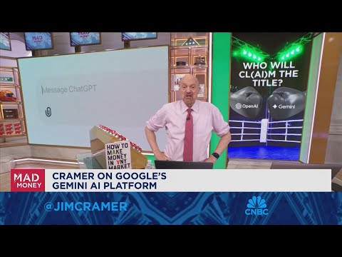 Jim Cramer talks who will take home the AI title, Google or Chat GPT