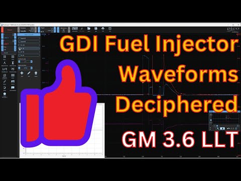 Picoscope 2204a backprobe ECM to collect GDI injector waveform (GM 3.6 LLT injectors under manifold)