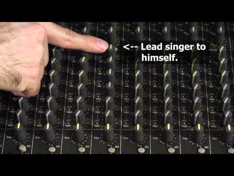 How to set up monitor mixes for live sound