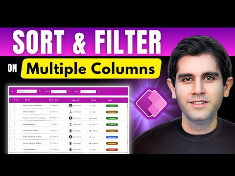 How to Sort & Filter Like a Pro in Power Apps (Multiple Columns + Delegation Tips)