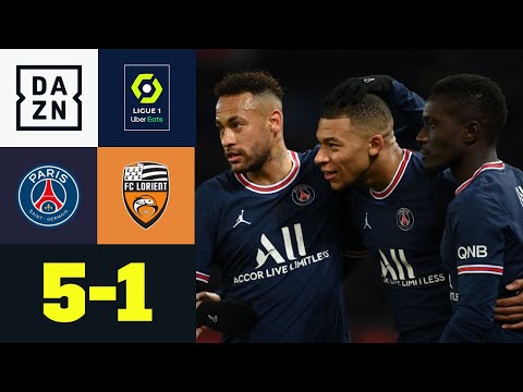 Mbappé überragt! Paris Saint-Germain besteht Pflichtaufgabe: PSG - Lorient 5:1 | Ligue 1 | DAZN