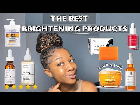 THE BEST SKIN BRIGHTENING PRODUCTS FOR UNEVEN SKIN & DARK MARKS | Face + Body productsβΌοΈ