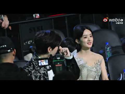 Zhao Liying, Cheng Yi And Lin Gengxin Attend Tencent Video All Star Night Awards