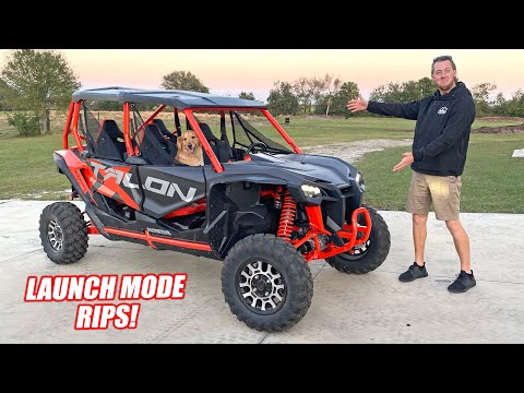 Honda Gave us a New 4-Seater Talon and it FREAKIN RIPS!!! (launch mode is awesome!)