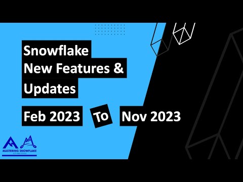 Snowflake Updates and Features | Feb 2023 - Nov 2023 | A recap of the most impactful announcements