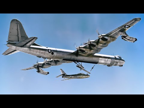 SECRET Cold War Footage RESTORED: The B-36, Its Parasite Fighter & The History Of U.S. Giant Bombers