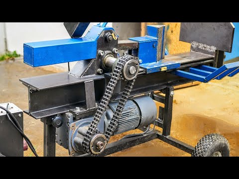 Man Builds Insanely Strong Log Splitter!