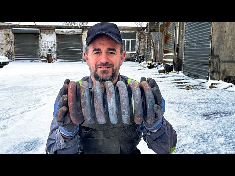 Killer Casino Dice Knife out of Old Car Spring. Hand Forged Knife.