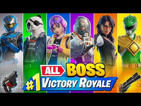 Winning With *EVERY* SEASON 4 BOSS in Fortnite!
