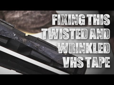 Fixing a twisted VHS tape | DIY Media Preservation