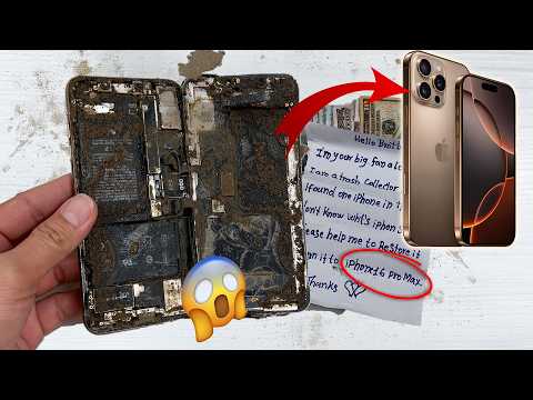i Turned Destroyed iPhone Xs Max into a Brand New iPhone 16 Pro Max for My Poor Fan🥰