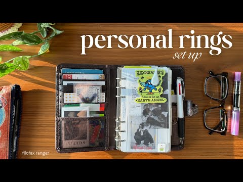 2025 personal rings planner set up ✸ filofax ranger flip through
