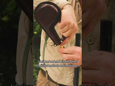Shooting Black Powder with a handmade leather powder flask