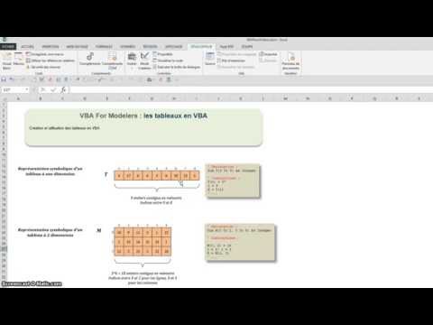 Les Tableaux en VBA - Partie 1