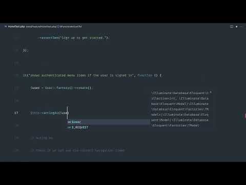 Up And Running with Pest: Simple authenticated visibility tests (04/35)