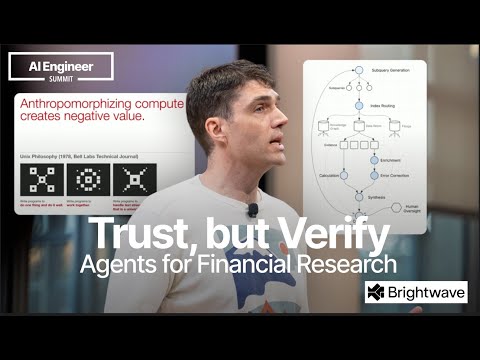 Trust, but Verify: Knowledge Agents for Finance Workflows - Mike Conover