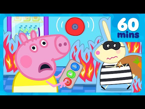 George Pig Safety Centre 👨🚒 Peppa Pig Learns All About Safety 🚨Peppa Pig Full Episodes | 1 Hour