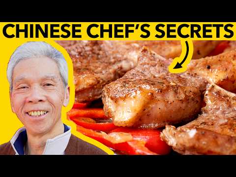 🐑 How a Chinese chef cooks Lamb Chops! (煎羊扒)