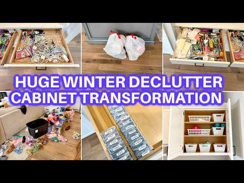 EXTREME WINTER DECLUTTER  + ORGANIZE + CLEAN WITH ME | SPEED CLEANING MOTIVATION | JAMIE'S JOURNEY