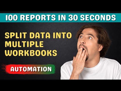 Split Data into Multiple Files (Workbooks) in Excel VBA | Vivekananda Sinha | Video 156