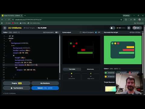 CSS Battle Daily Target - Reminder Card