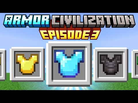 Minecraft, but I survive in ARMOR CIVILIZATION