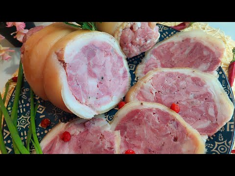 НАТУРАЛЬНАЯ КОЛБАСА,  из свиной рульки. ПРОСТО И ВКУСНО!!!