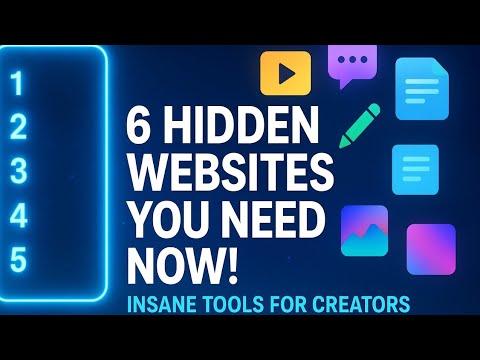 6 Free Insane Websites Every Creator Must Use in 2025 (Total Game Changers!)