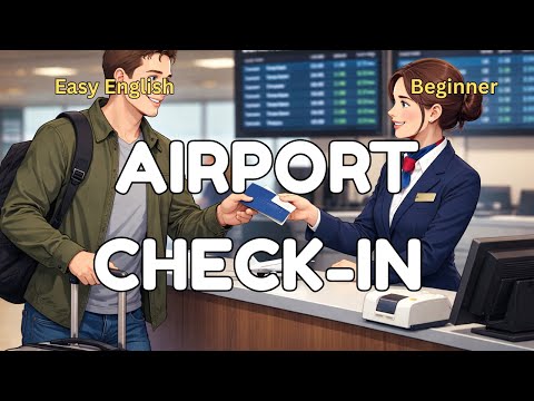 How to Check In at the Airport in English Beginner | Easy English Conversation