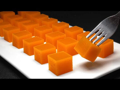 Hast du Kürbis? Machen Sie dieses unglaublich leckere Dessert in 5 Minuten! Keine Gelatine