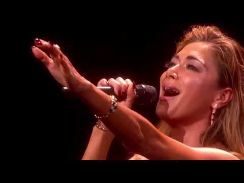 Nicole Scherzinger performs Memory at the Olivier Awards 2015