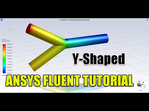 ✅ Ansys Fluent Tutorial | Y-Shaped Pipe Simulation with different temperatures | Ansys 2020 R1