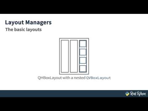 Creating PyQt Layouts for GUI Python Applications