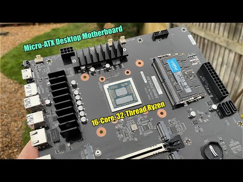 This Desktop Motherboard Has a 16-Core Laptop CPU Built-In