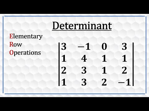 Determinant and Elementary Row Operation